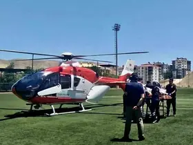 Kalp krizi geçiren hasta hava ambulansıyla Malatya’ya sevk edildi
