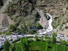 Kanispi Şelalesi bayramda ziyaretçi akınına uğradı
