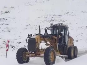 Kapanan Nemrut Dağı yolu ulaşıma açıldı

