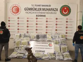 Kapıkule’de 144 kilo esrar ele geçirildi
