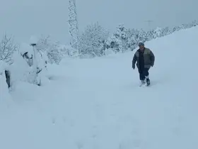 Kar yağışı Adana’da köylüyü sevindirdi

