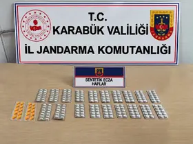 Karabük’te 230 sentetik ecza hapı ele geçirildi
