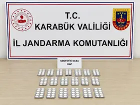 Karabük’te 331 sentetik hap ele geçirildi
