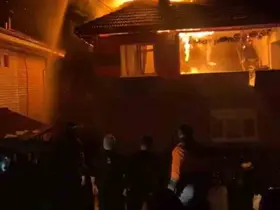 Karabük’te iki katlı evde korkutan yangın

