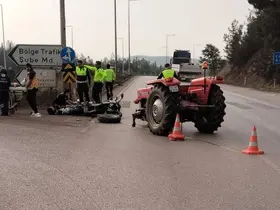 Karabük’te motosiklet ile traktör çarpıştı: 2 yaralı
