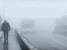 Karabük’te yoğun sis görüş mesafesini düşürdü

