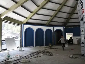 Karaçay Saklı Şelale’de sosyal tesis çalışmaları sürüyor
