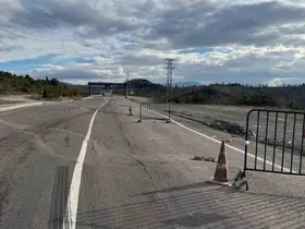 Karadeniz Ereğli OSB yolunda göçük
