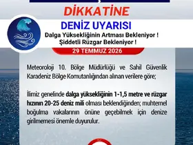 Karadeniz’de yüksek dalga uyarısı: "Denize girmeyin"
