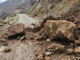 Karakoçan’da toprak kayması
