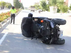 Karaman’da devrilen ATV’deki anne ve oğlu yaralandı
