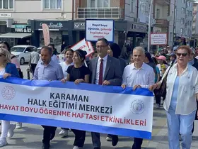 Karaman’da ’Hayat Boyu Öğrenme Haftası’ yürüyüşle başladı
