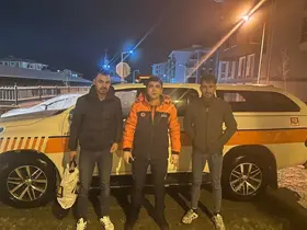 Karaman’da karda mahsur kalan aileyi AFAD kurtardı
