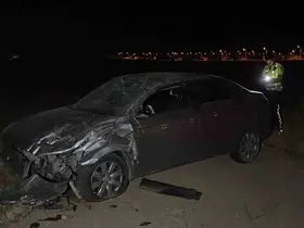 Karaman’da otomobil tarla yoluna takla attı: 1 yaralı
