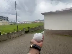 Karayazı’da ceviz büyüklüğündeki dolu şaşırttı
