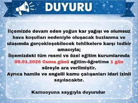 Karlıova’da eğitime 1 gün ara verildi
