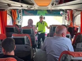 Kars’ta şehirler arası yollarda trafik denetimleri sürüyor
