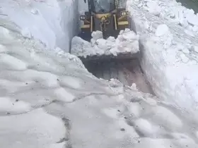 Kars’ta temmuz ortasında 3 metre kar

