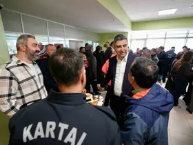 Kartal Belediyesi çalışanları yeni yılı birlikte karşıladı
