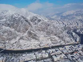 Kartpostal şehir Amasya beyaza büründü
