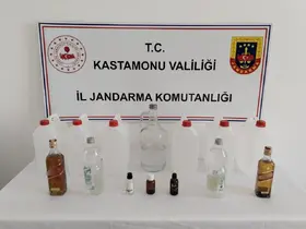 Kastamonu’da jandarmadan sahte içki operasyonu