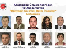 Kastamonu Üniversitesi’ndeki 10 akademisyen, en etkili bilim insanları listesinde
