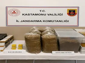 Kastamonu’da 4 bin 720 adet doldurulmuş makaron ele geçirildi