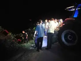Kastamonu’da hafif ticari araç şarampole yuvarlandı: 1 yaralı
