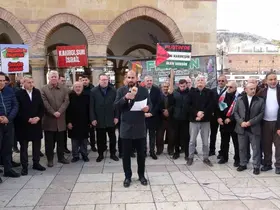 Kastamonu’da vatandaşlar Filistin için ses yükseltti
