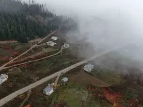 Kastamonu’da Yaralıgöz geçidinde sis nedeniyle görüş mesafesi düştü
