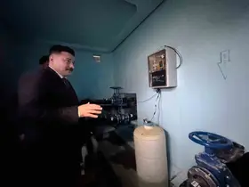 Kaymakam Acar yapımı biten su deposunda incelemelerde bulundu

