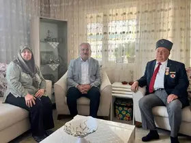 Kaymakam Akça gazileri yalnız bırakmadı

