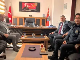 Kaymakam Arıkan’dan, Tayyar Arıkan’a ziyaret
