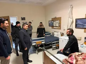 Kaymakam Bulut yeni yıla görev başındakilerle girdi

