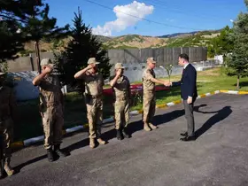 Kaymakam güvenlik çalışmalarını inceledi
