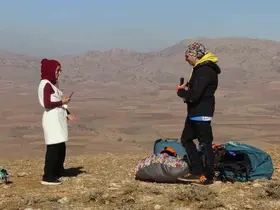 Kaymakam Öztaş, yamaç paraşütüyle Gercüş semalarını turladı
