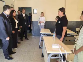 Kaymakam Öztürk, uyum haftasında öğrencilerle buluştu
