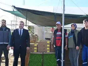 Kaymakam Ünal’dan çiftçilere sertifikalı tohum desteği
