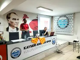 Kayseri’de Amatör Lig kulüplerine yeni oyun kuralları eğitimi verildi
