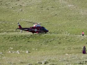 Kaza geçiren motosiklet sürücüsüne hava ambulansı

