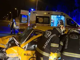 Kazada ağır yaralanan taksi şoföründen acı haber geldi
