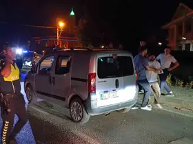 Kazayı görüntüleyen muhabire saldırı girişimi
