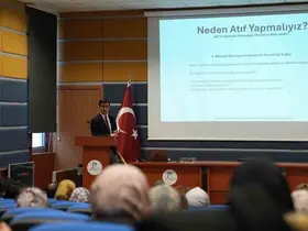 KBÜ Tez Yazım Atölyesinde bilimsel etik ve atıf kültürü ele alındı

