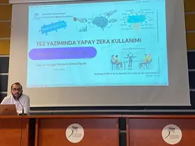 KBÜ’de "Tez Yazımında Yapay Zekâ Kullanımı" semineri düzenlendi
