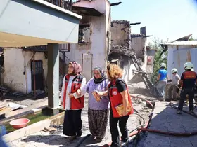 Kemaliye’deki yangından etkilenen vatandaşlara psikososyal destek
