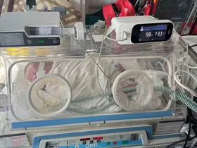 Kerem bebek, hava yolu ile Karabük’e sevk edilerek tedavi altına alındı
