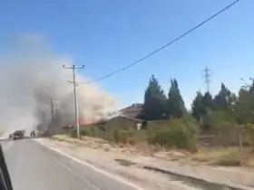 Kereste fabrikasında çıkan yangın paniğe sebep oldu
