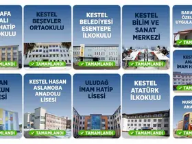 Kestel Belediyesi’nin okullarda bakım mesaisi
