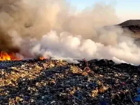 Kilis’te çöplük alanda çıkan yangın kısa sürede kontrol altına alındı
