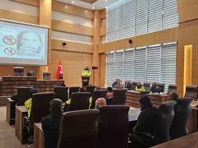 Kilis’te hafriyat taşıyan araçlara yönelik eğitim verildi
